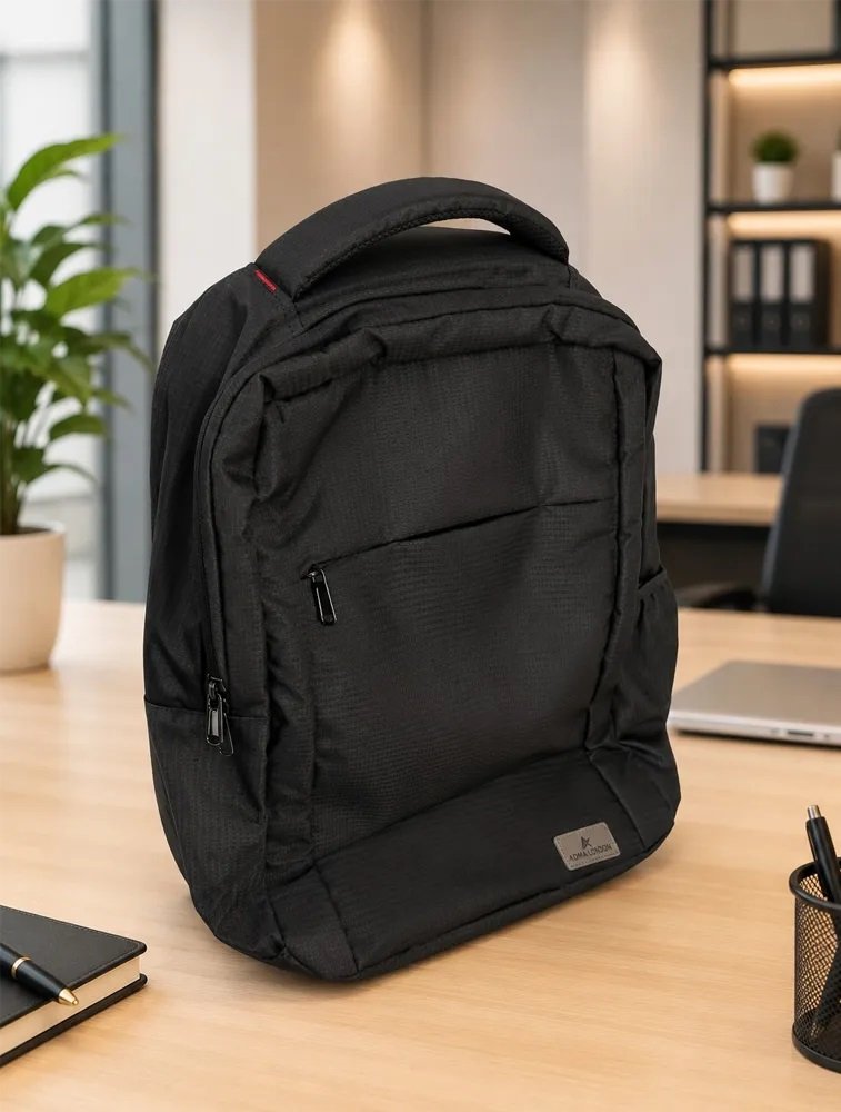 Black ADMA LONDON Jio Premium Laptop Backpack